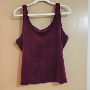 Express Burgundy Tank Top